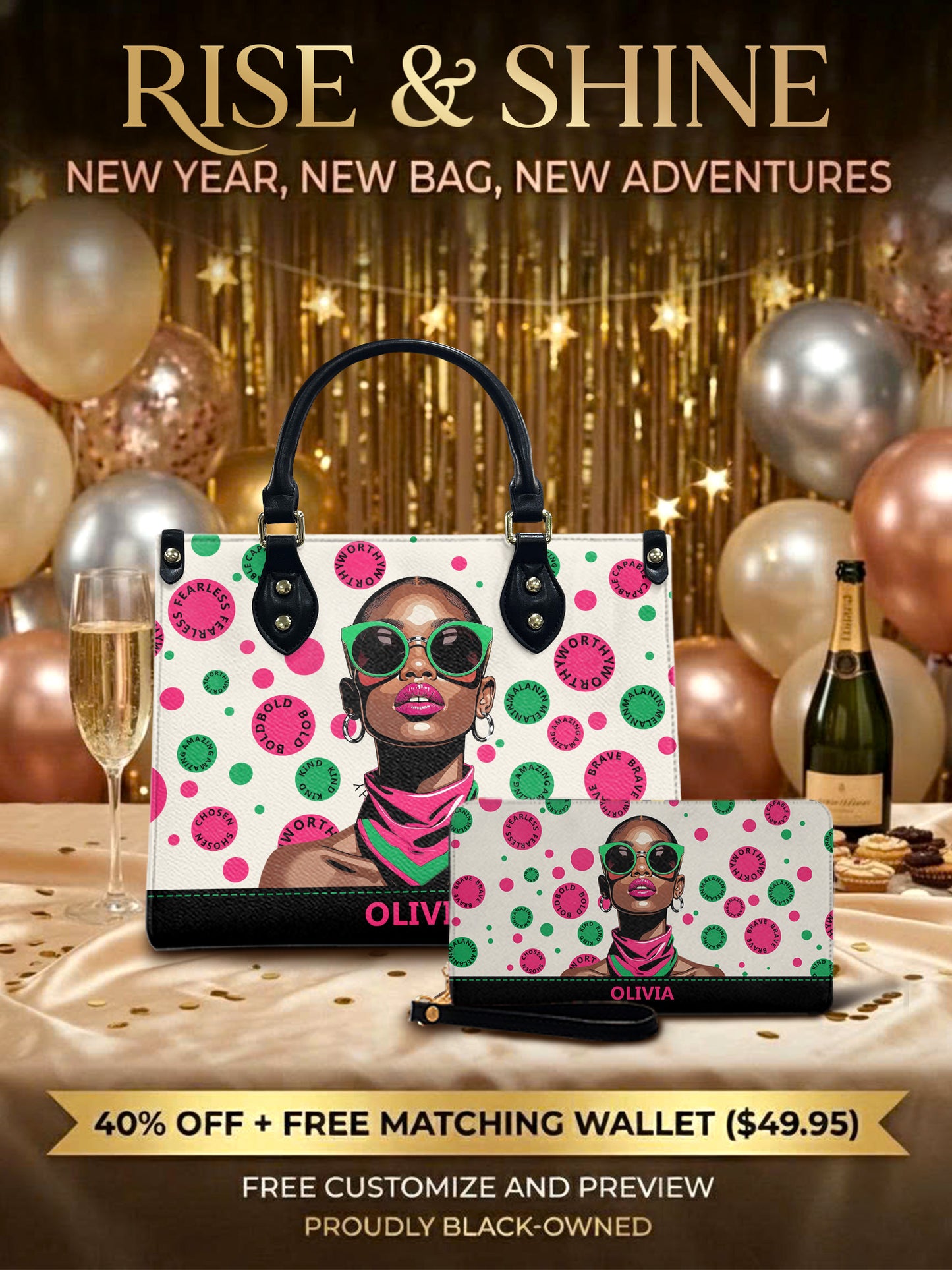 Melaniva “Bold & Worthy” Leather Handbag Deal