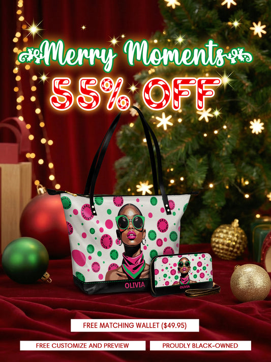 Melaniva “Bold & Worthy” Leather Totebag Deal