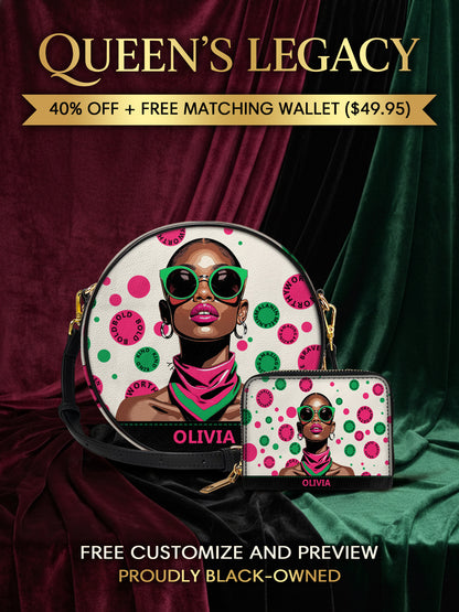 Melaniva “Bold & Worthy” Leather Circle Crossbag Deal - Melaniva