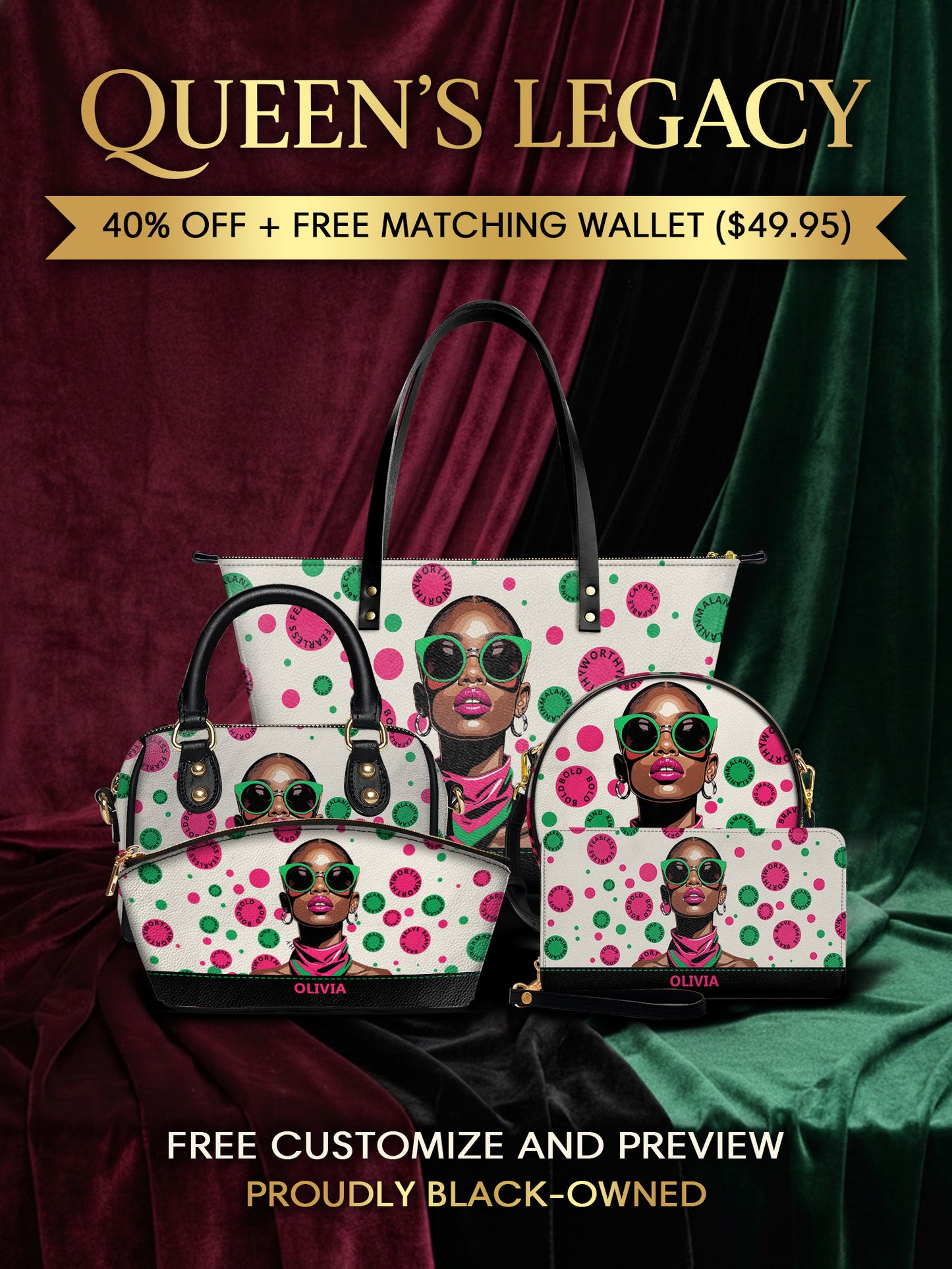 Melaniva “Bold & Worthy” Tote Bag The Lucky Bundle - Melaniva