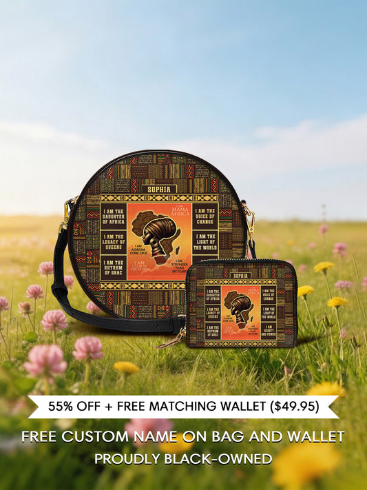Melaniva “Mama Africa” Leather Circle Crossbag Deal - Melaniva