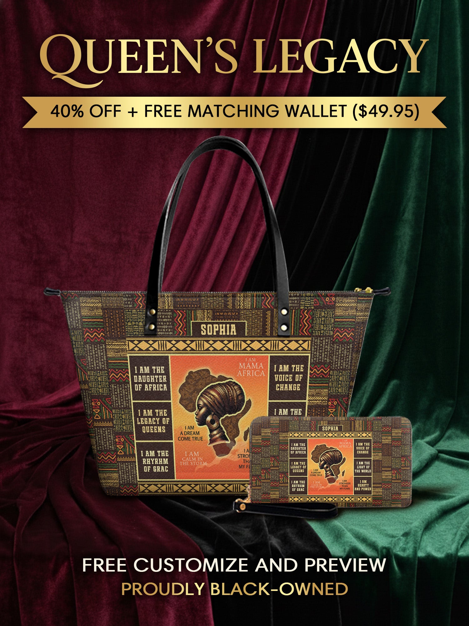 Melaniva “Mama Africa” Leather Totebag Deal - Melaniva