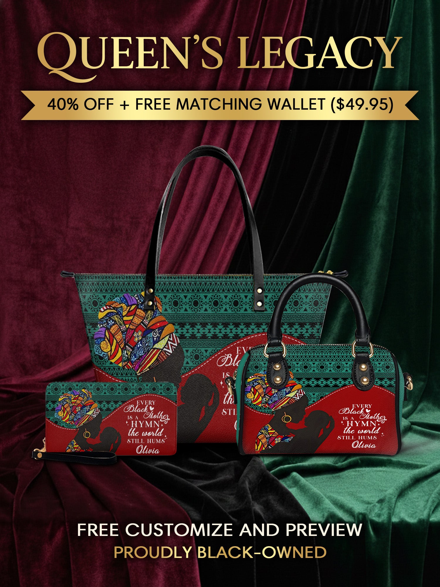 Melaniva “Grace & Legacy” Tote Bag The Perfect Trio - Melaniva