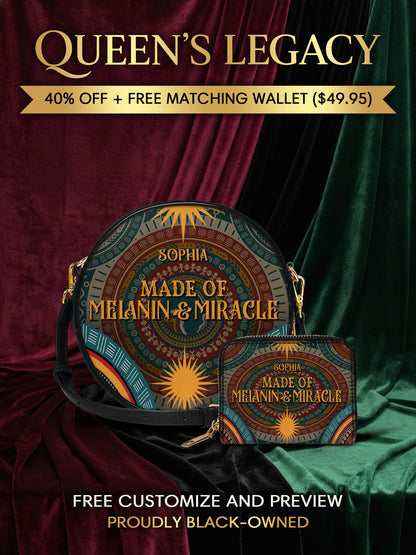 Melaniva “Melanin & Miracle” Leather Circle Crossbag Deal - Melaniva