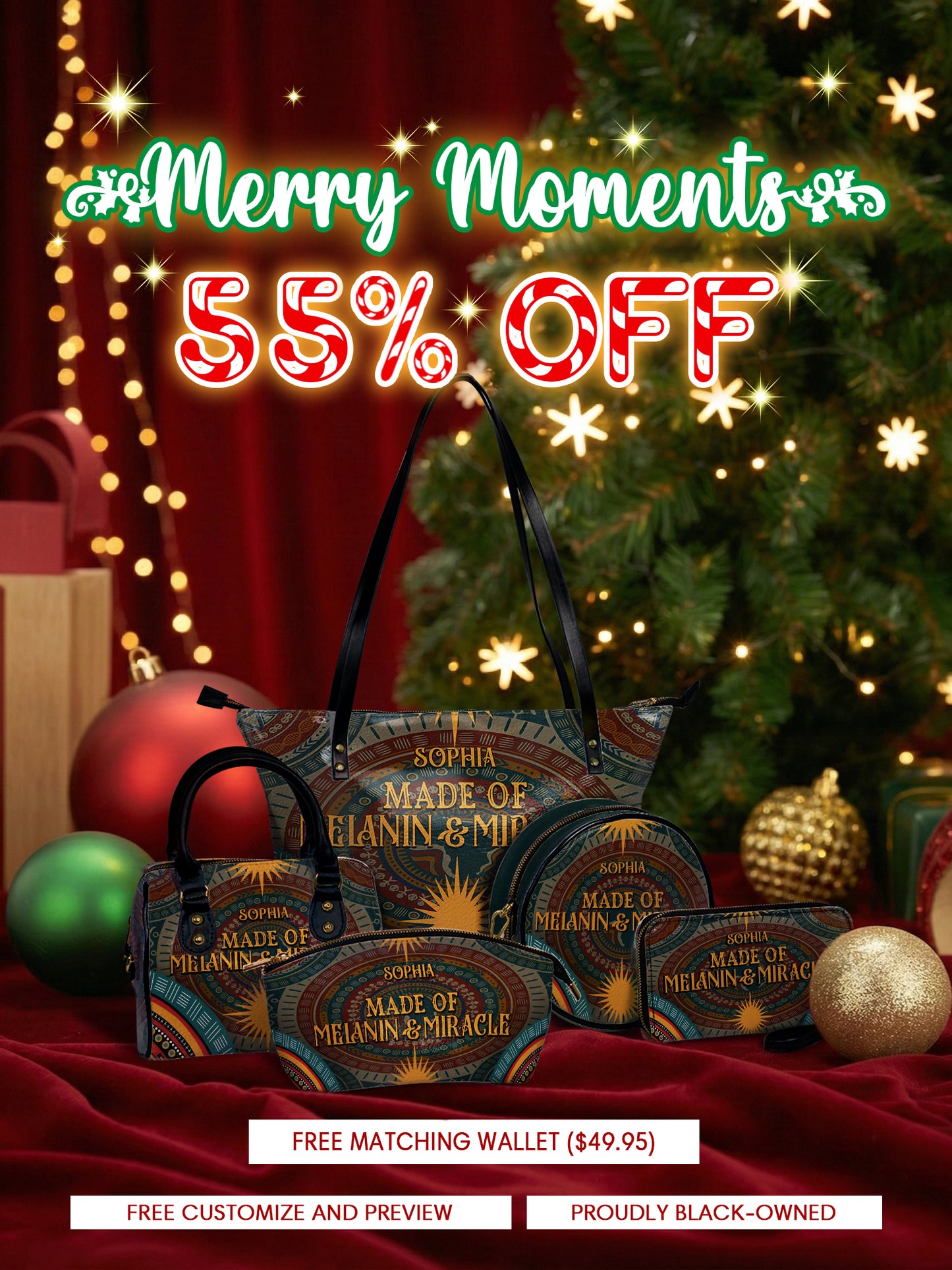 Melaniva “Melanin & Miracle” Tote Bag The Lucky Bundle