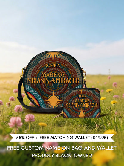 Melaniva “Melanin & Miracle” Leather Circle Crossbag Deal - Melaniva