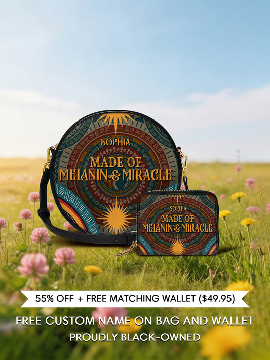 Melaniva “Melanin & Miracle” Leather Circle Crossbag Deal - Melaniva