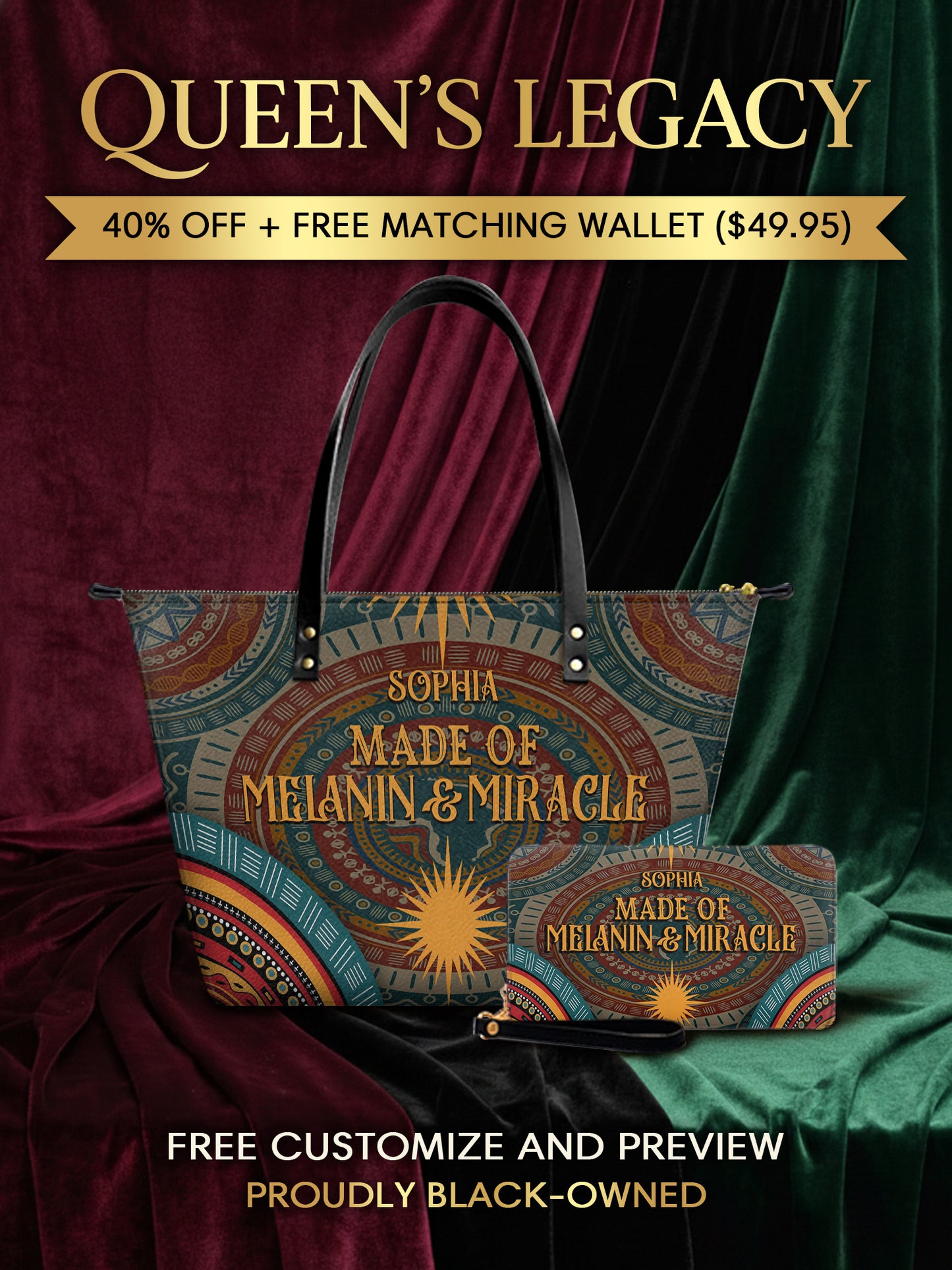 Melaniva “Melanin & Miracle” Leather Totebag Deal - Melaniva