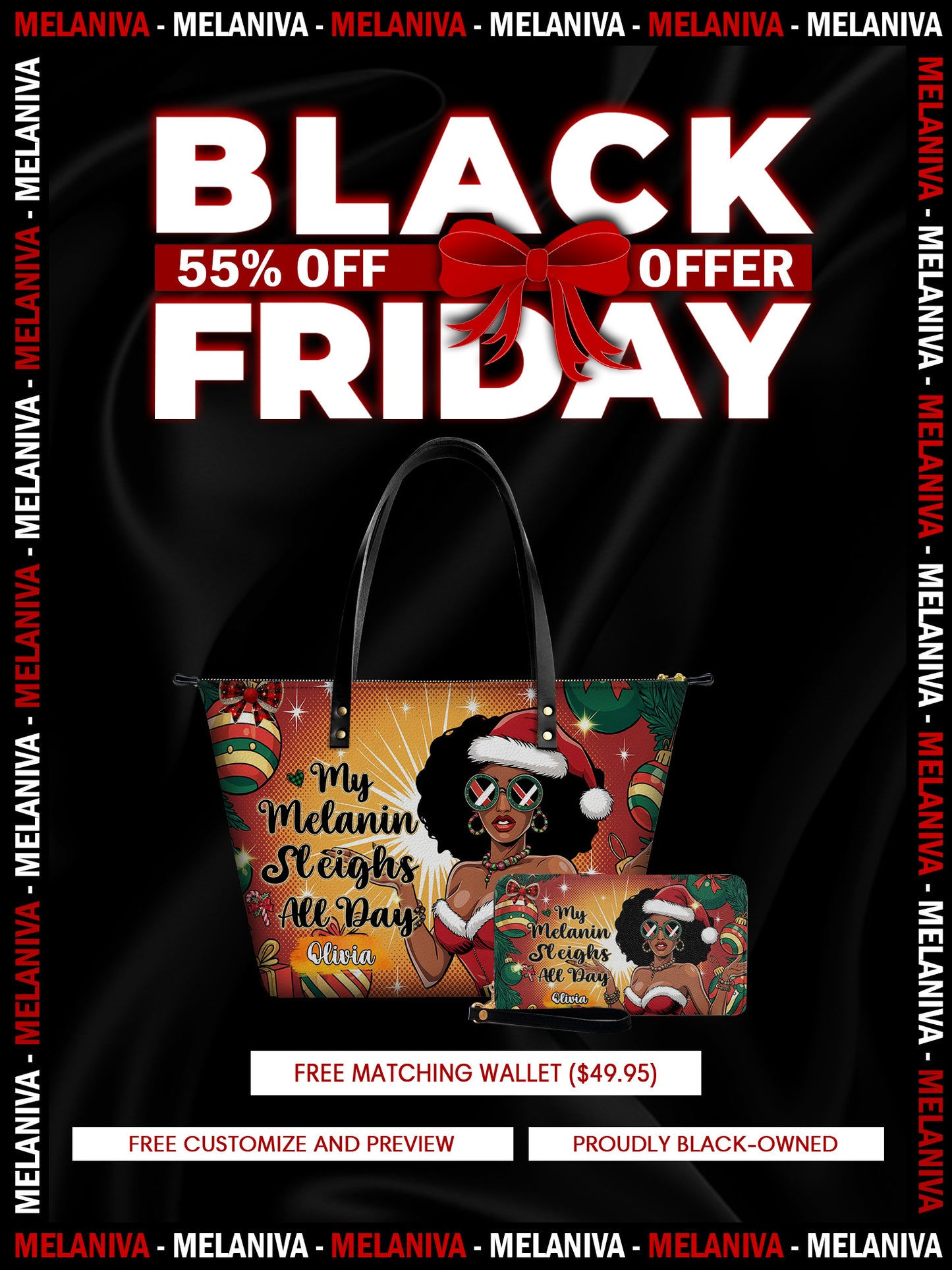 Melaniva Sleigh Queen Leather Totebag Deal