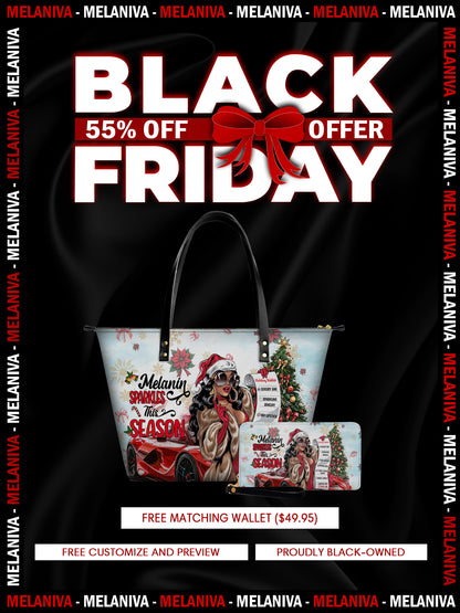 Melaniva Christmas Dreams Leather Totebag Deal