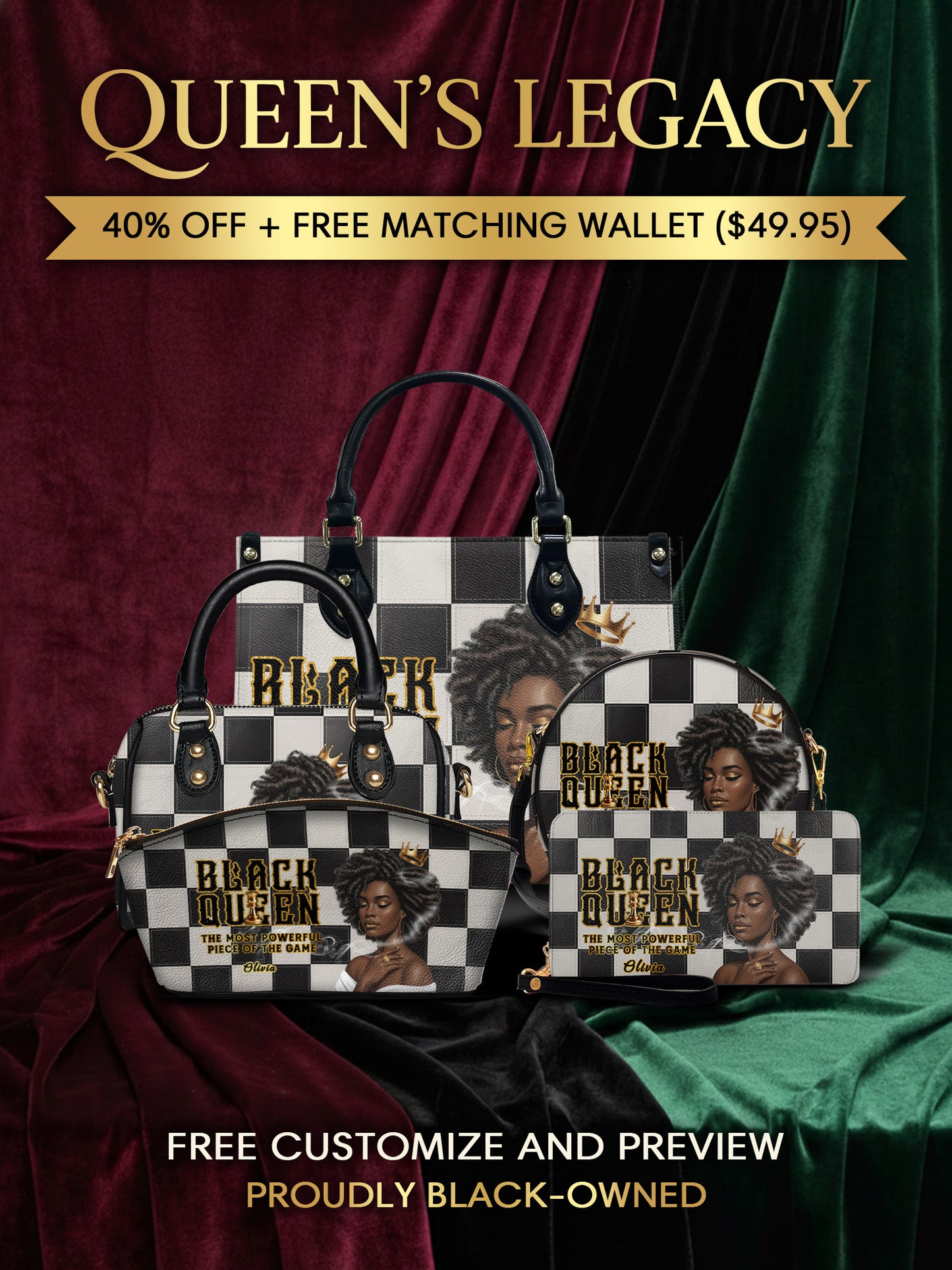 Melaniva "Black Queen Royal Elegance" The Lucky Bundle - Melaniva