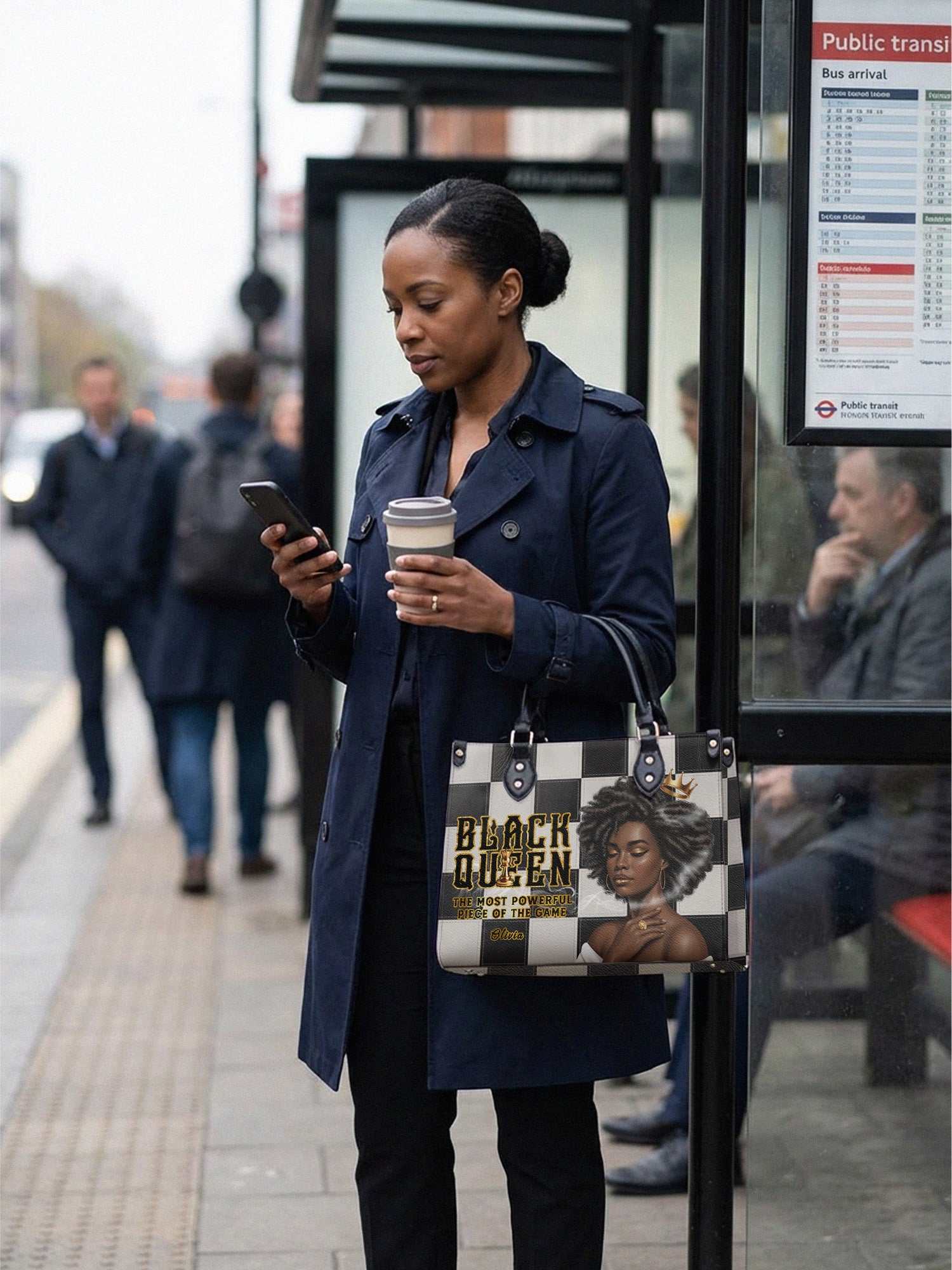 Melaniva “Black Queen Royal Elegance” Leather Handbag Deal - Melaniva