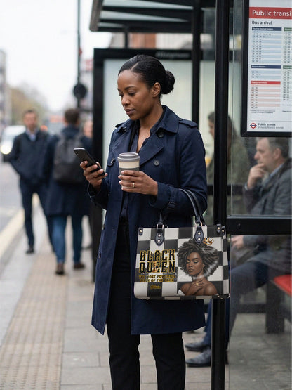 Melaniva “Black Queen Royal Elegance” Leather Handbag Deal - Melaniva