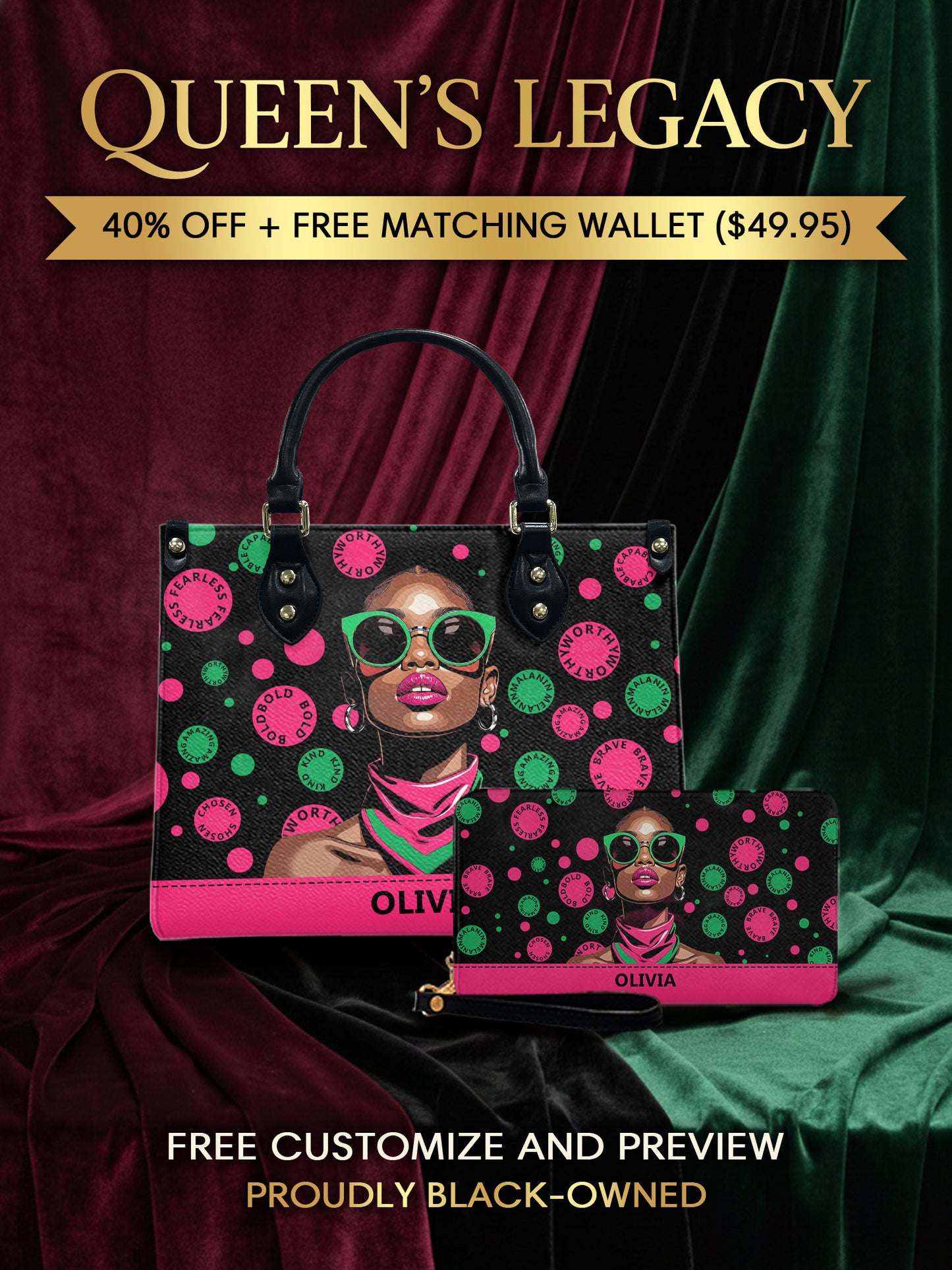 Melaniva "Fearless Beauty Rising" Leather Handbag Deal - Melaniva