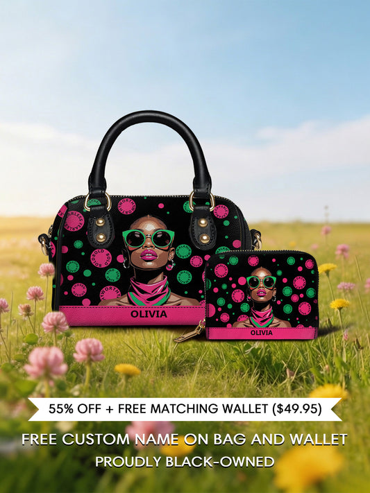 Melaniva "Fearless Beauty Rising" Leather Mini Satchel Deal - Melaniva