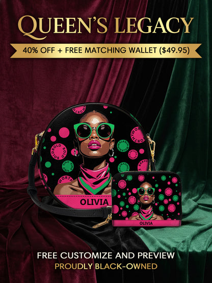 Melaniva "Fearless Beauty Rising" Leather Circle Crossbag Deal - Melaniva