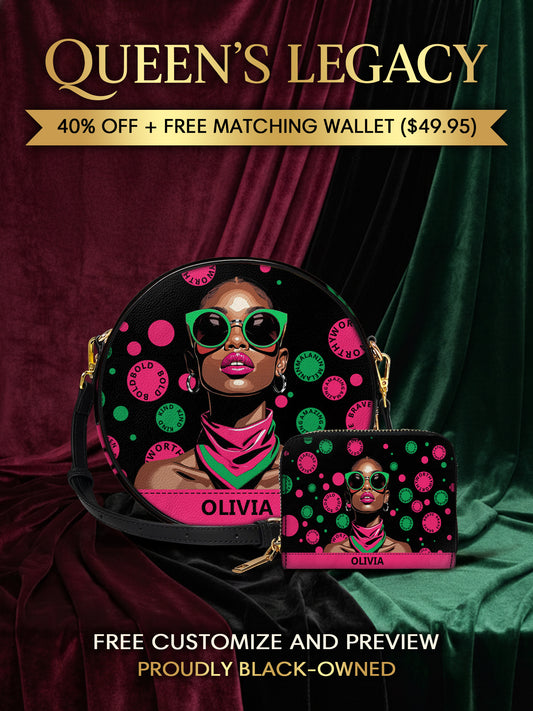 Melaniva "Fearless Beauty Rising" Leather Circle Crossbag Deal - Melaniva