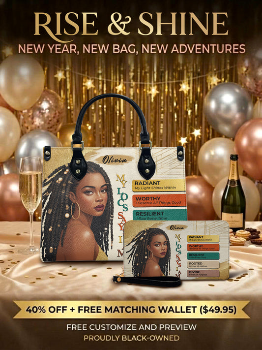 Melaniva “The Power of I Am” Leather Handbag Deal