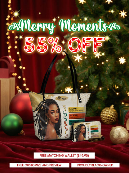 Melaniva “The Power of I Am” Leather Totebag Deal