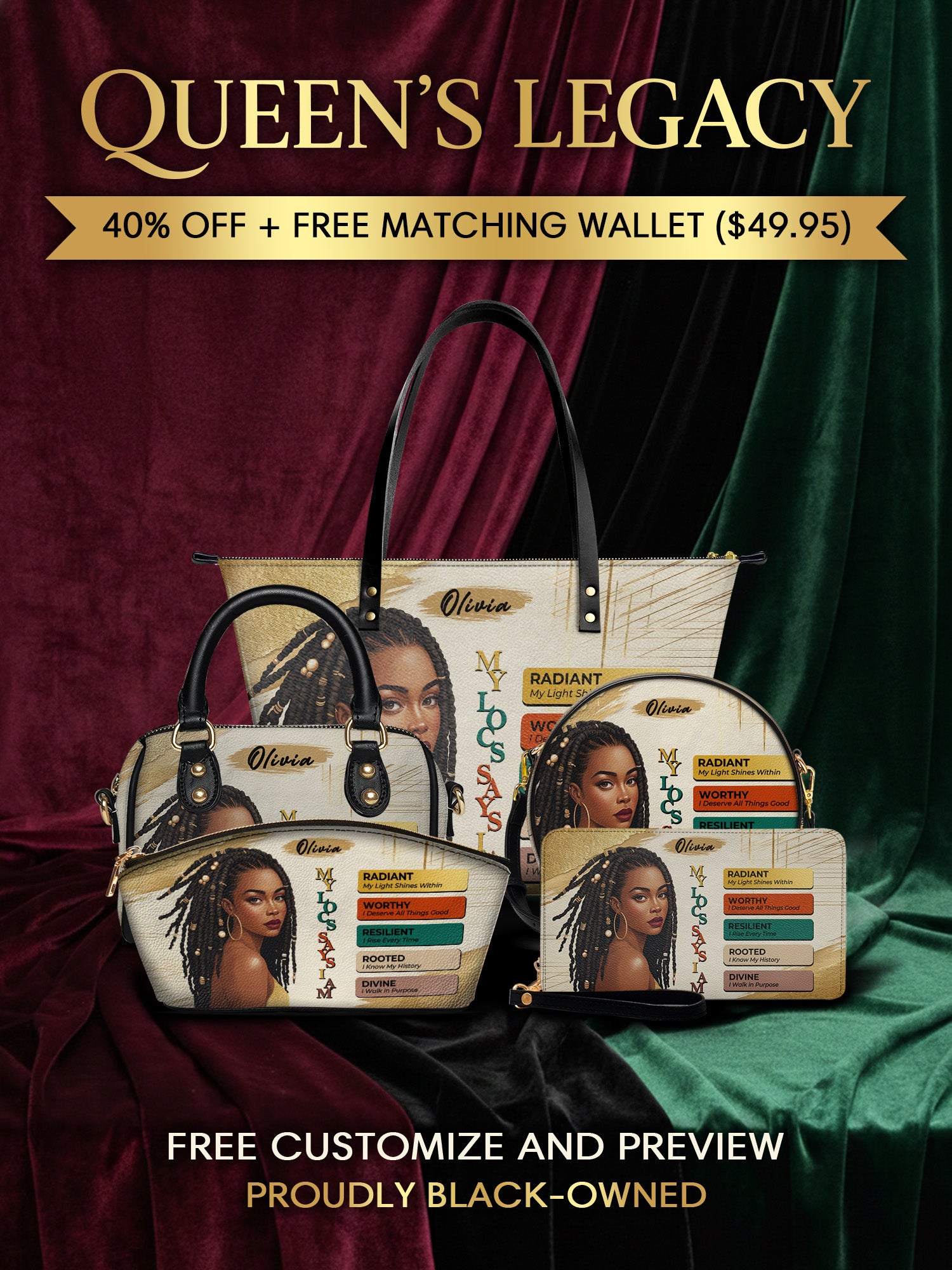 Melaniva “The Power of I Am” Tote Bag The Lucky Bundle - Melaniva