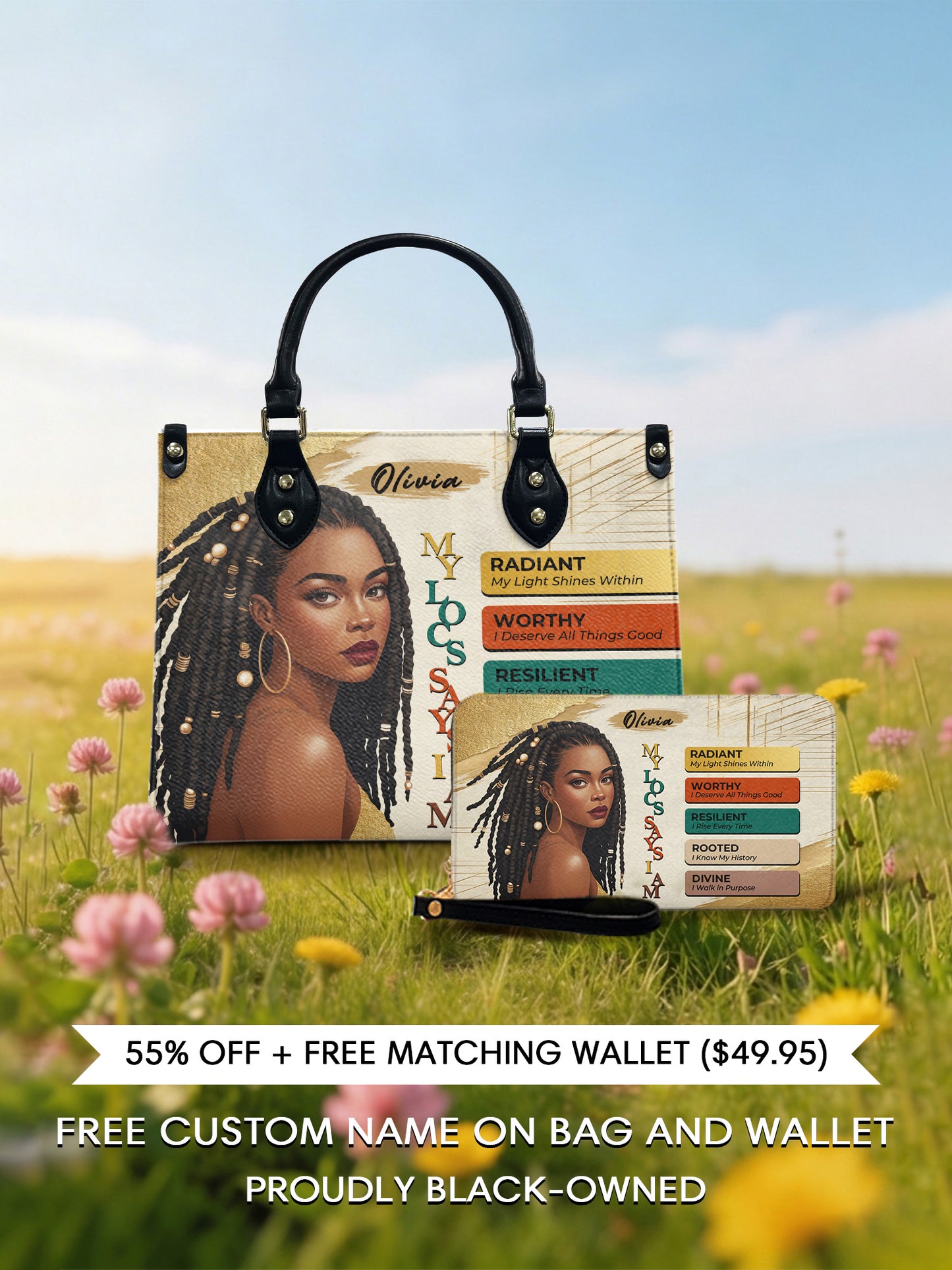 Melaniva “The Power of I Am” Leather Handbag Deal - Melaniva