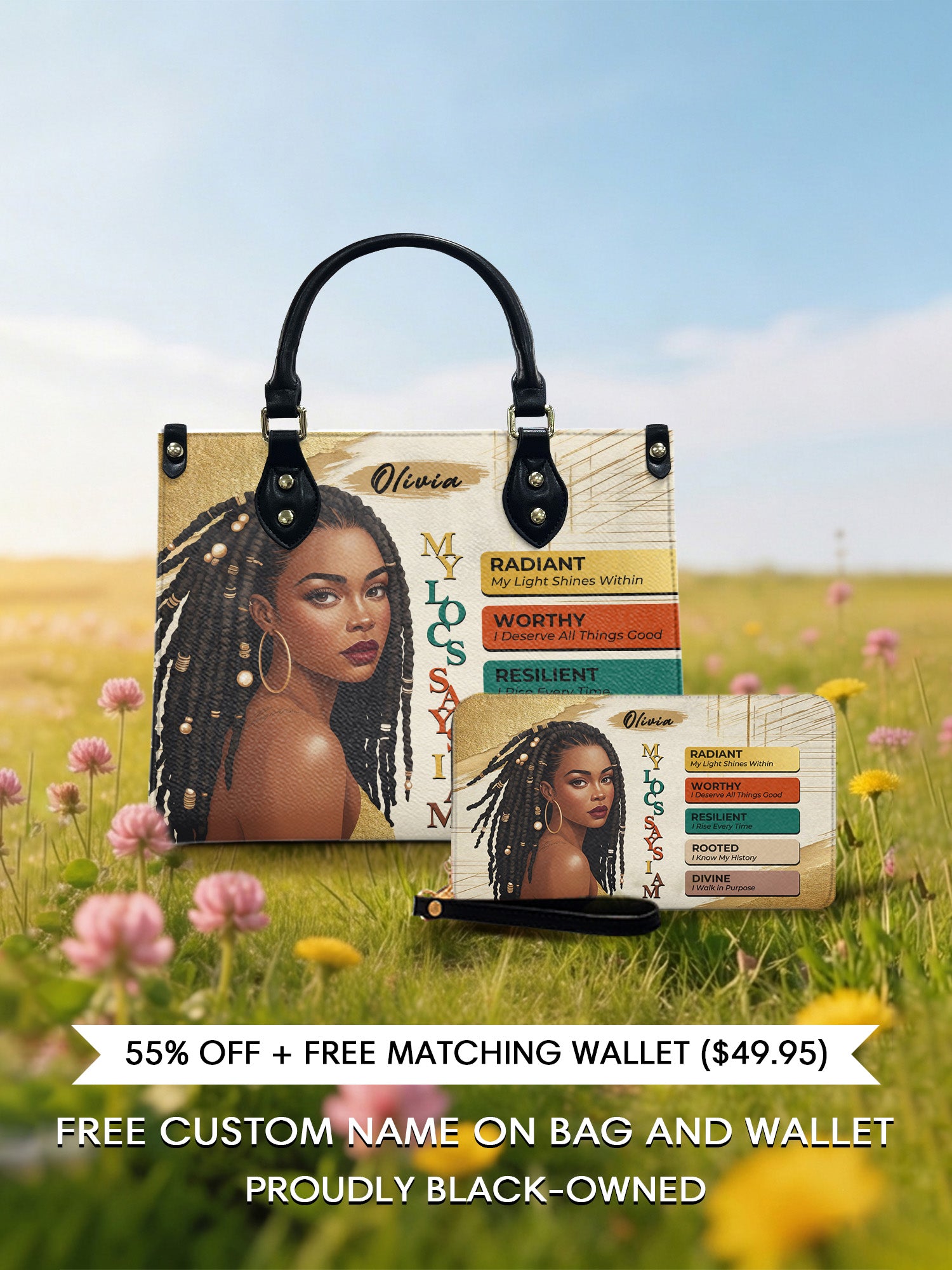 Melaniva “The Power of I Am” Leather Handbag Deal - Melaniva