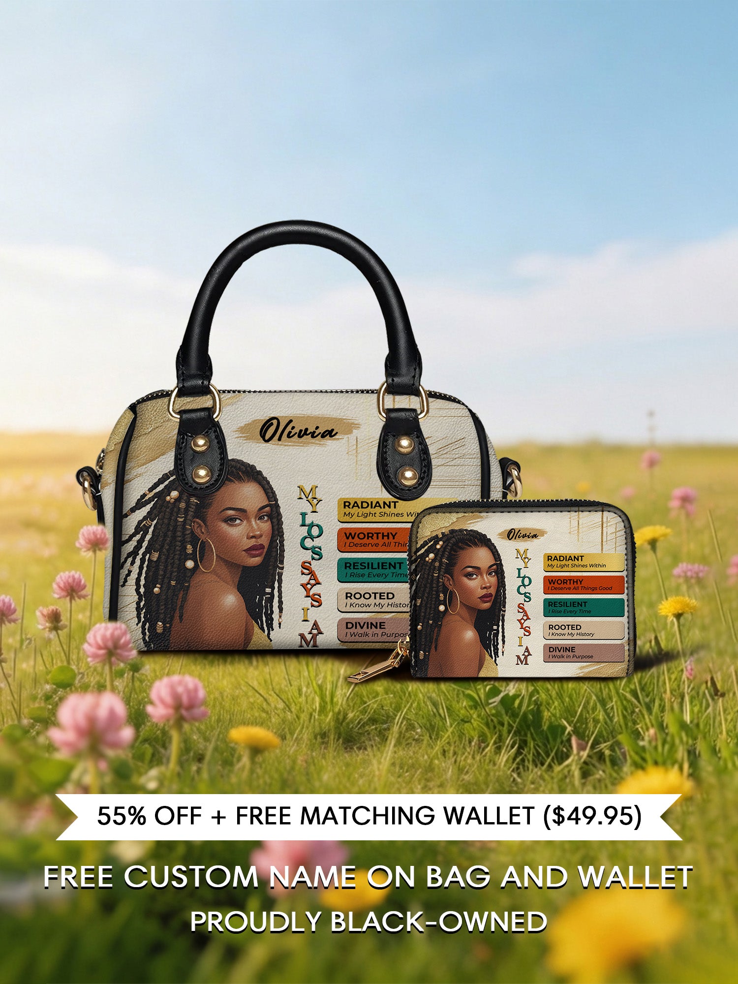 Melaniva “The Power of I Am” Leather Mini Satchel Deal - Melaniva