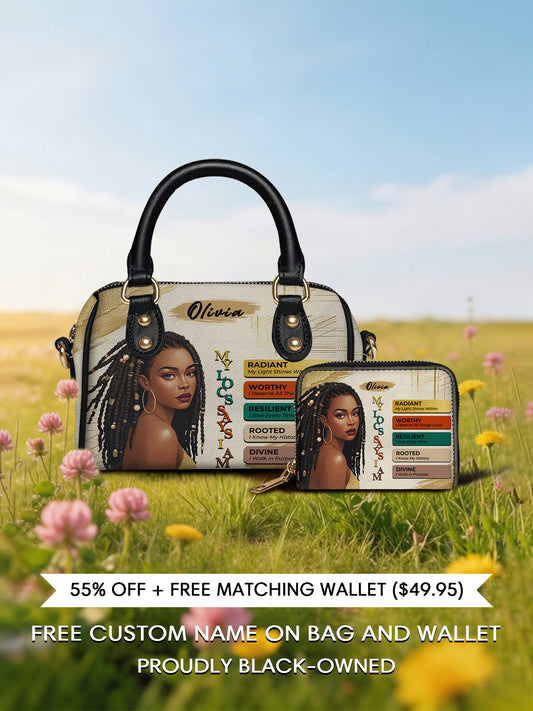 Melaniva “The Power of I Am” Leather Mini Satchel Deal - Melaniva