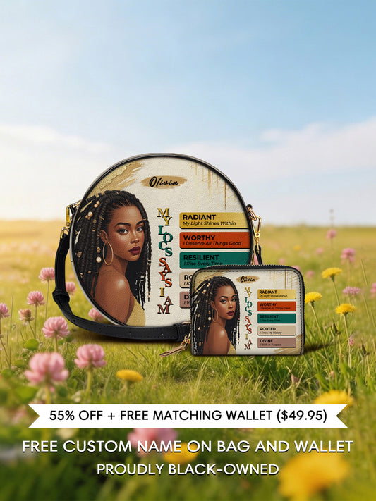 Melaniva “The Power of I Am” Leather Circle Crossbag Deal - Melaniva