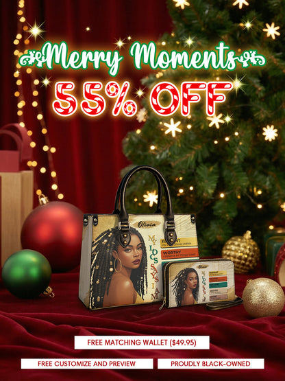 Melaniva “The Power of I Am” Leather Handbag Deal