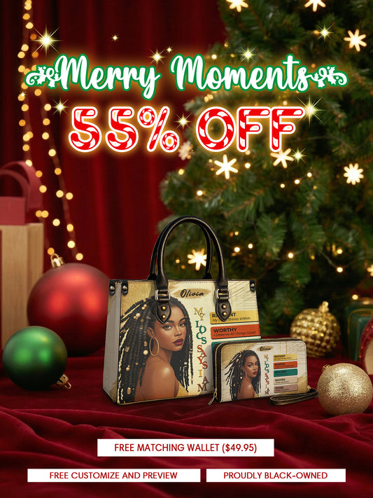 Melaniva “The Power of I Am” Leather Handbag Deal