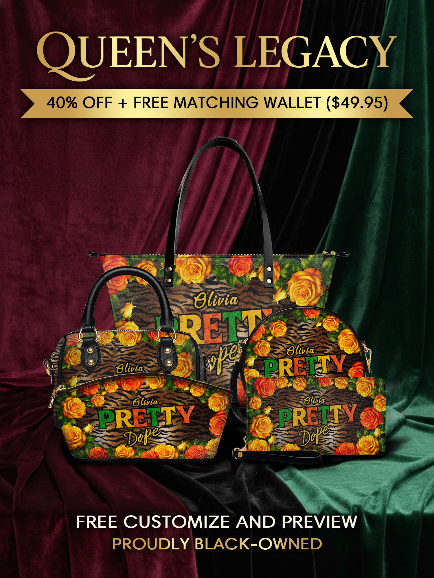 Melaniva “Pretty Dope” Tote Bag The Lucky Bundle - Melaniva