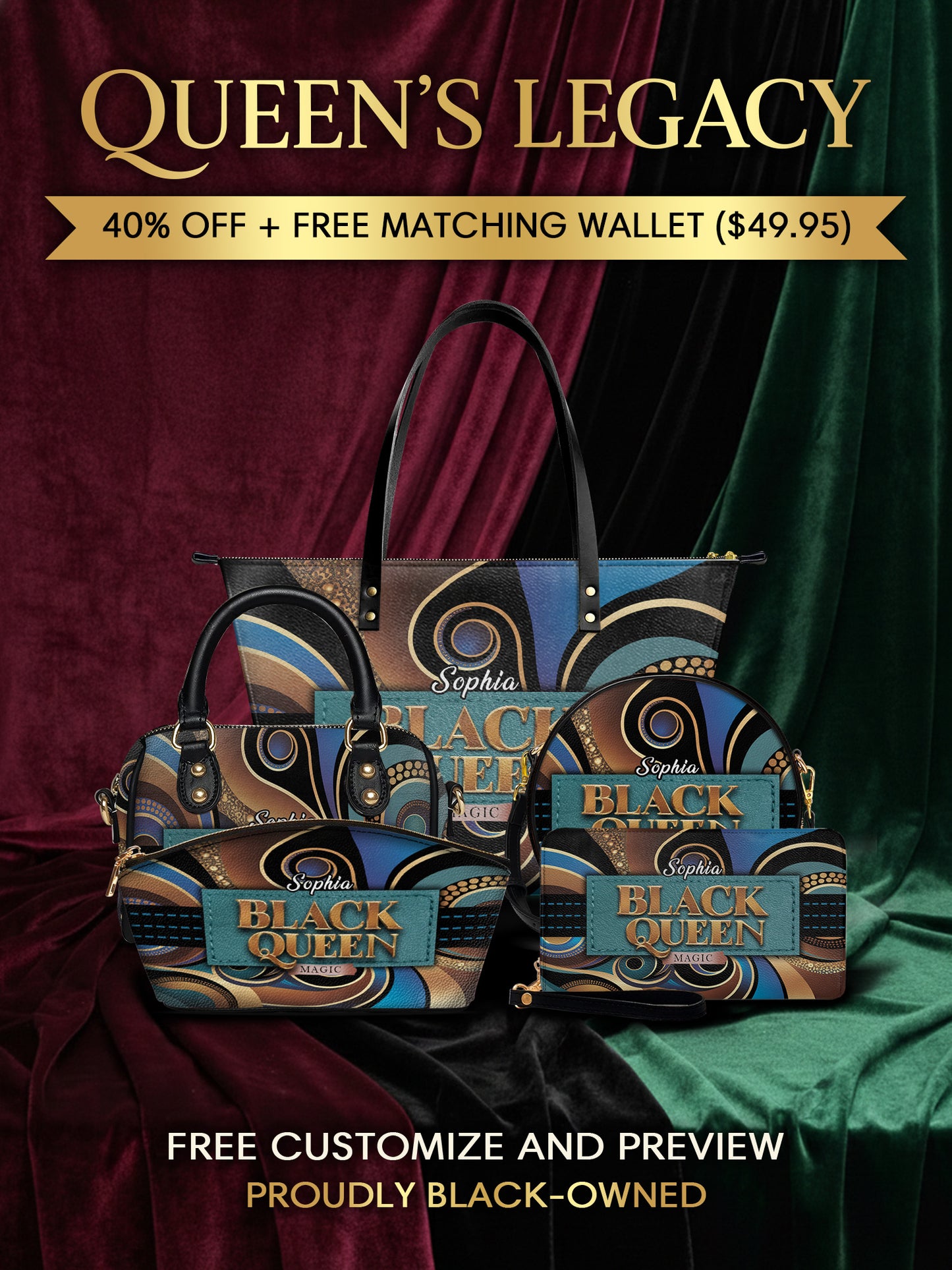 Melaniva “Royal Essence” Tote Bag The Lucky Bundle - Melaniva