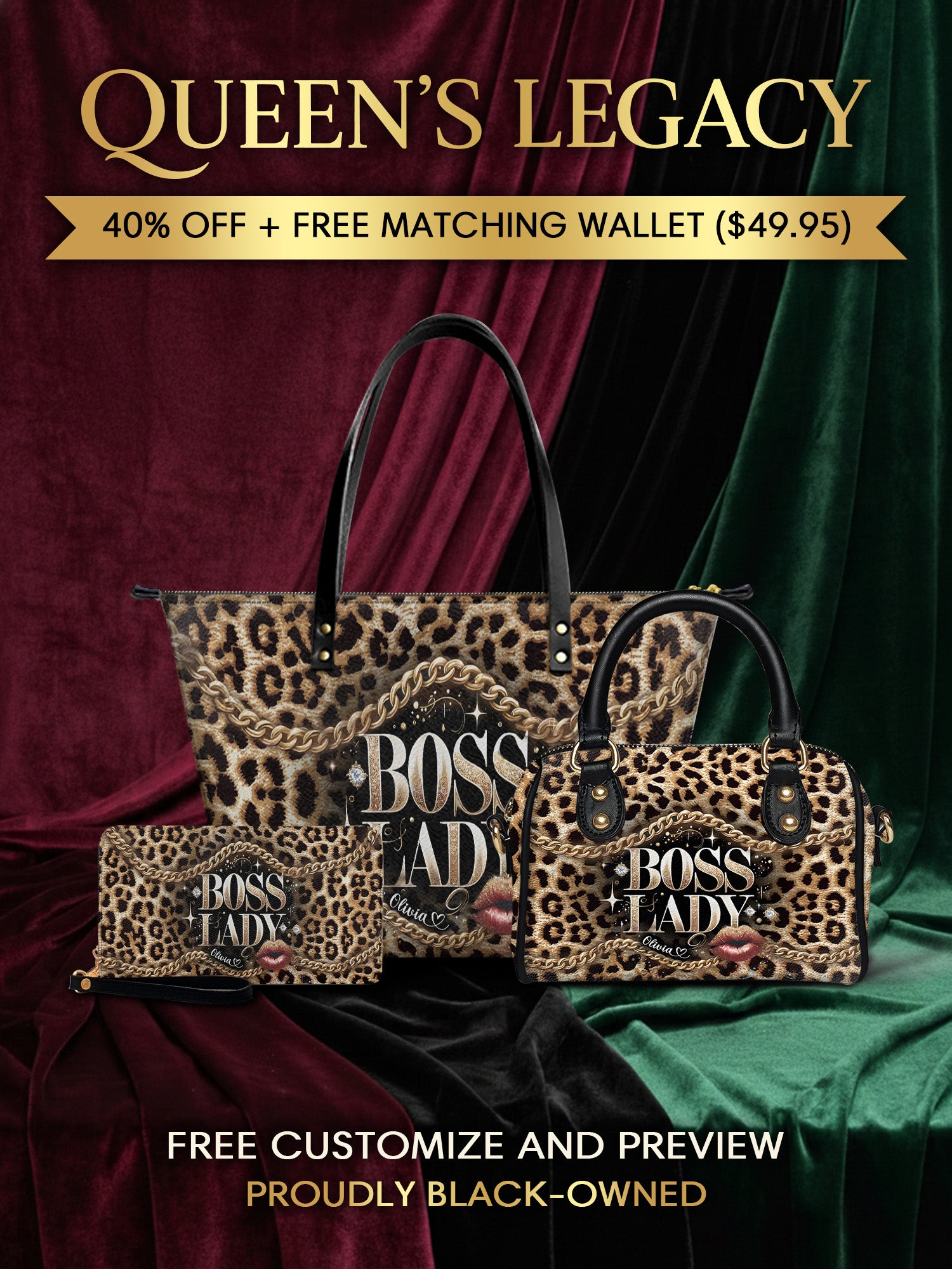 Melaniva “Boss Lady Signature” Tote Bag The Perfect Trio - Melaniva