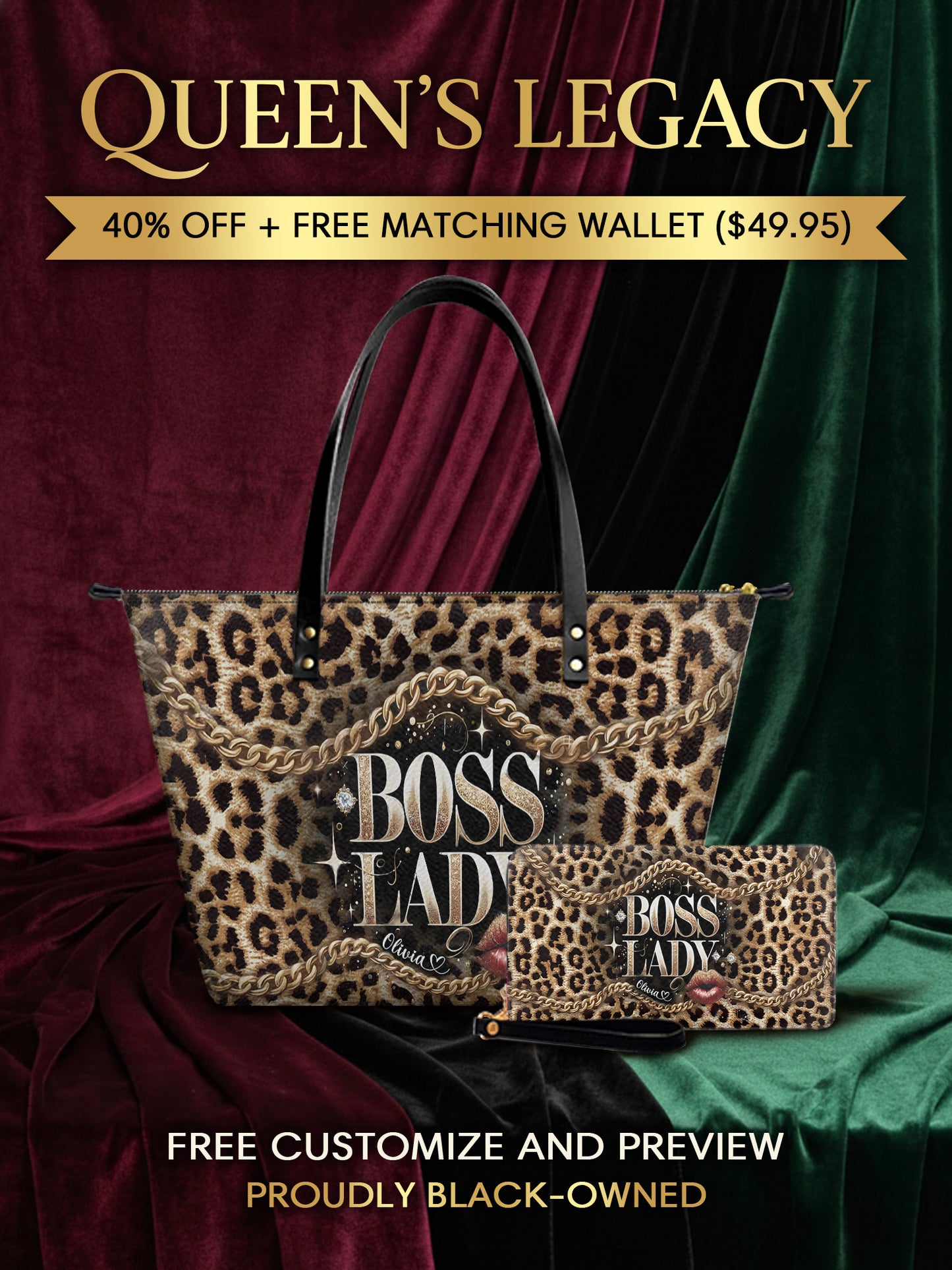Melaniva “Boss Lady Signature” Leather Totebag Deal - Melaniva