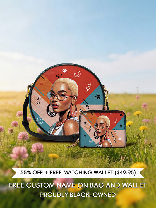 Melaniva "Your Vibe" Leather Circle Crossbag Deal - Melaniva
