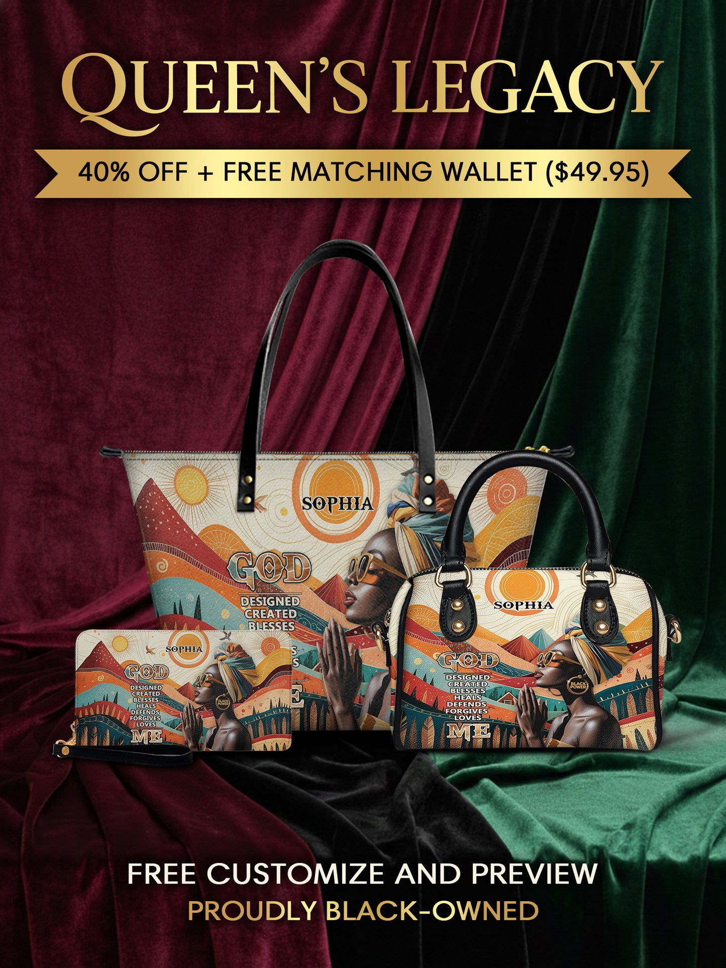 Melaniva “Grace & Strength” Tote Bag The Perfect Trio - Melaniva