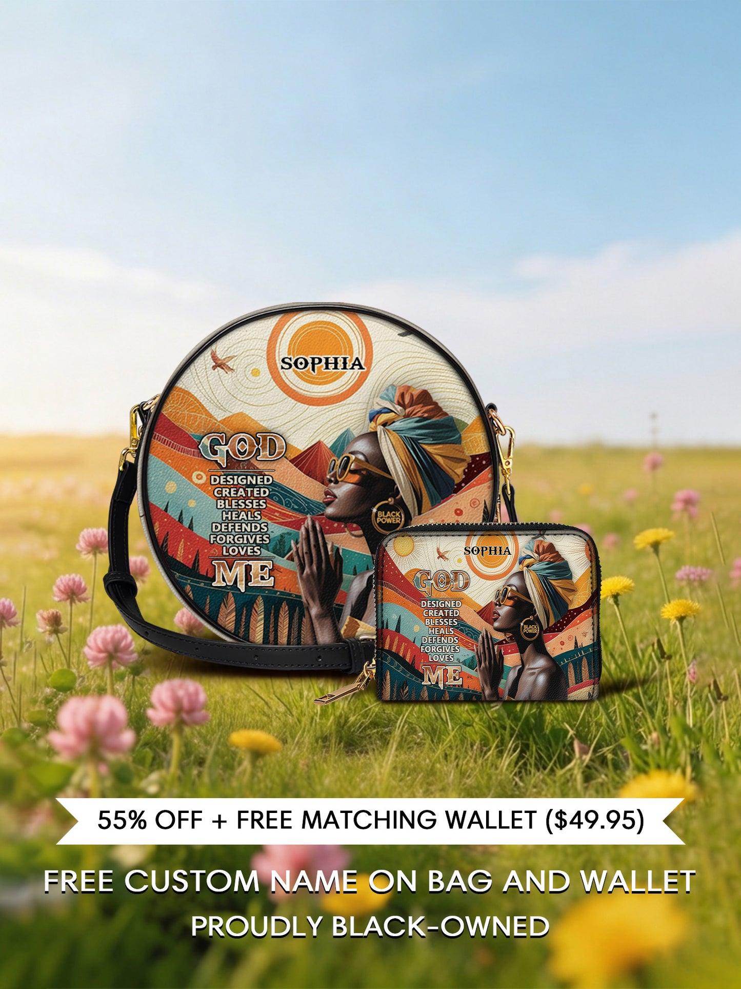 Melaniva “Grace & Strength” Leather Circle Crossbag Deal - Melaniva