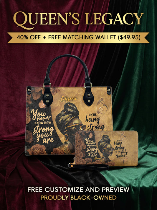 Melaniva Choice of Strength Leather Handbag Deal (FREE WALLET) - Melaniva