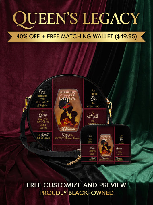 Melaniva Mother’s Blueprint Leather Circle Crossbag Deal - Melaniva