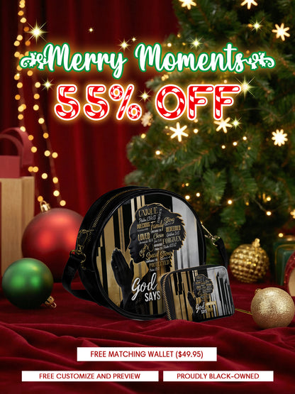 Melaniva Divine Identity Leather Circle Crossbag Deal