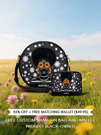 Melaniva Circle of Strength Leather Circle Crossbag Deal - Melaniva
