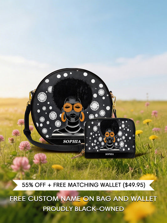 Melaniva Circle of Strength Leather Circle Crossbag Deal - Melaniva