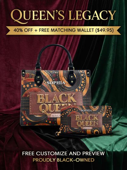 Melaniva Enchanted Queen Leather Handbag Deal (FREE WALLET) - Melaniva