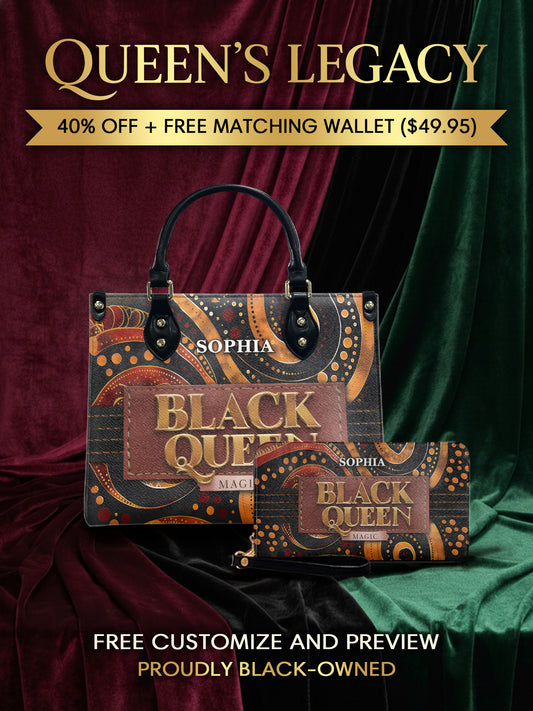Melaniva Enchanted Queen Leather Handbag Deal (FREE WALLET) - Melaniva