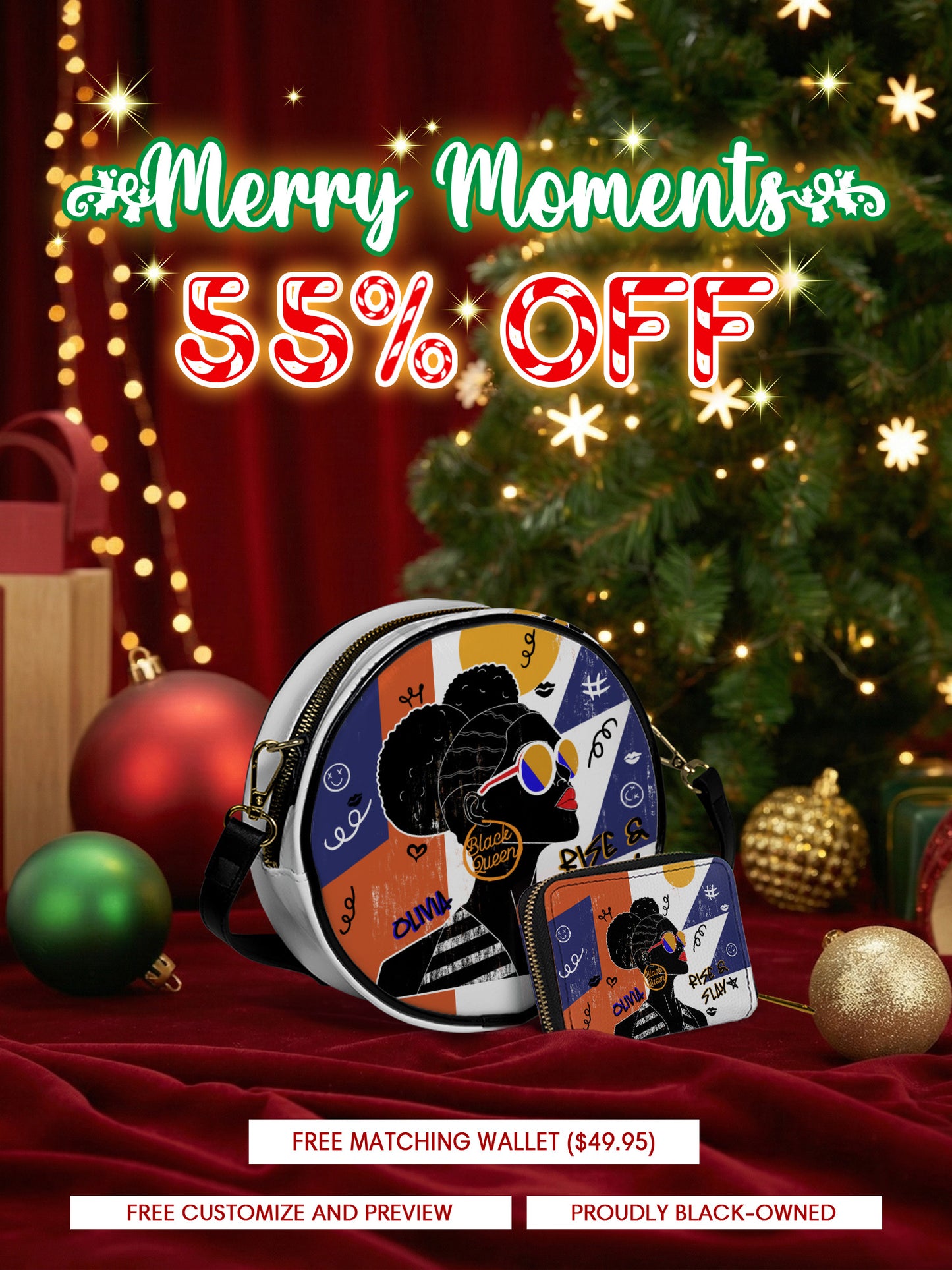 Melaniva Rise & Slay Leather Circle Crossbag Deal