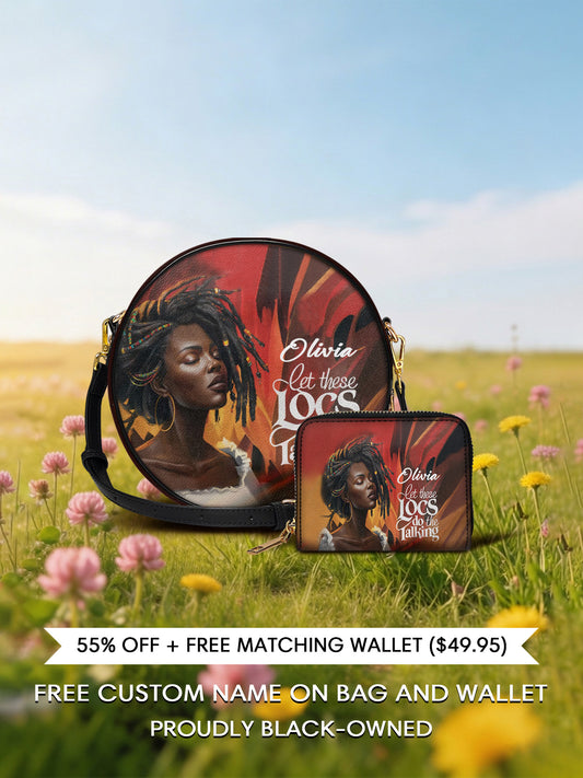 Melaniva Locs Speak Leather Circle Crossbag Deal - Melaniva
