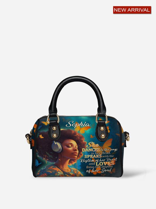 Melaniva Heart Song Leather Mini Satchel