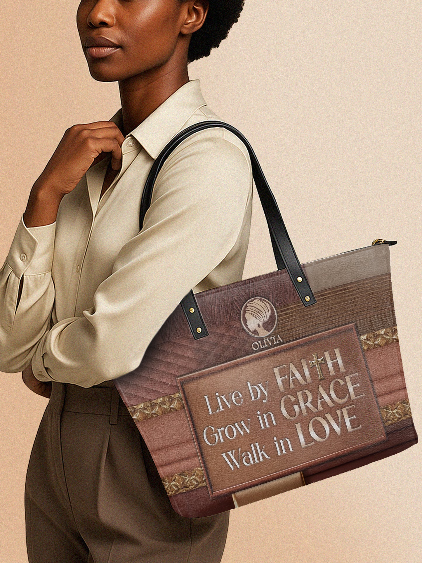 Melaniva "Faith & Grace" Tote Bag The Lucky Bundle