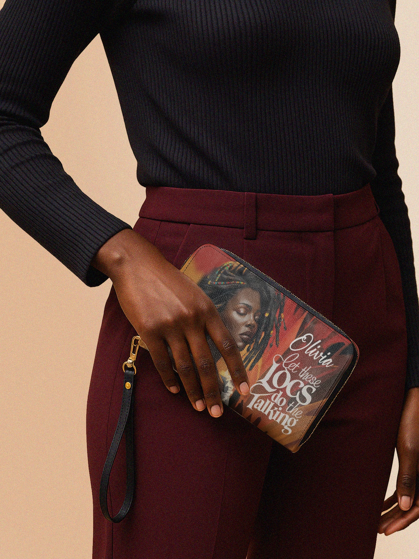 Melaniva Locs Speak Leather Handbag Deal (FREE WALLET)